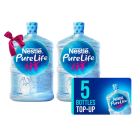 Buy 5 e-Coupon +1 empty 18.9L bottle and get one full 18.9L water bottle FREE with your first order.